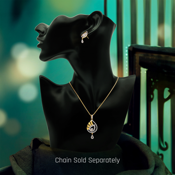 22K Gold CZ Pendant Set (7.45G) - Image 4