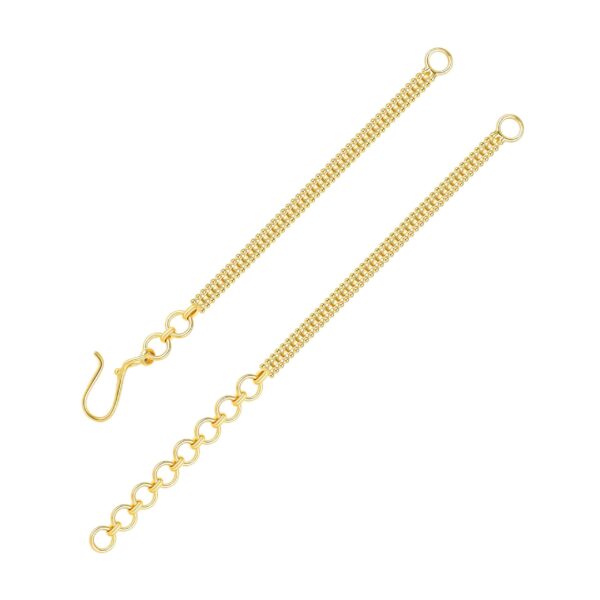 22K Gold Choker Necklace Set & Bracelet (61.05G) - Image 3