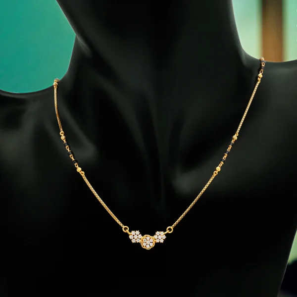 22K Gold CZ Mangalsutra (6.20G) - Image 2