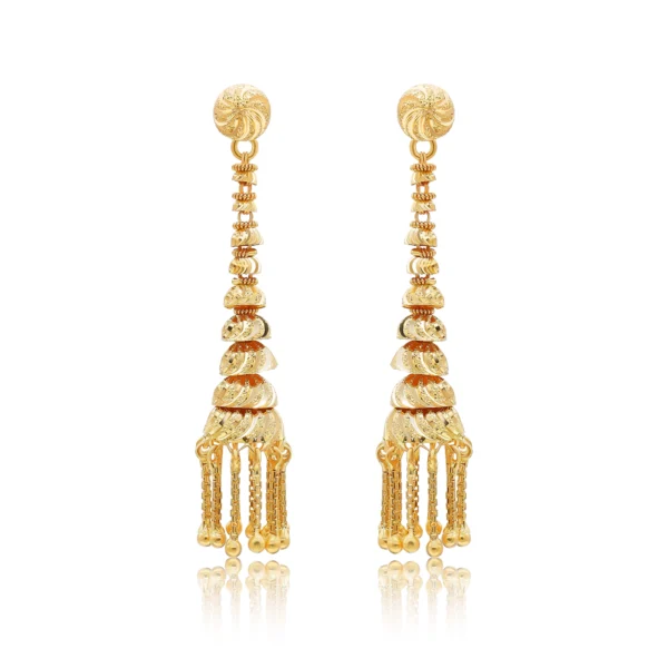 22K Gold Drop Earrings (12.30G)