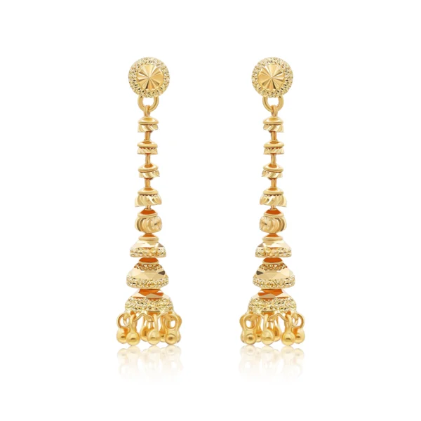 22K Gold Drop Earrings (7.20G)