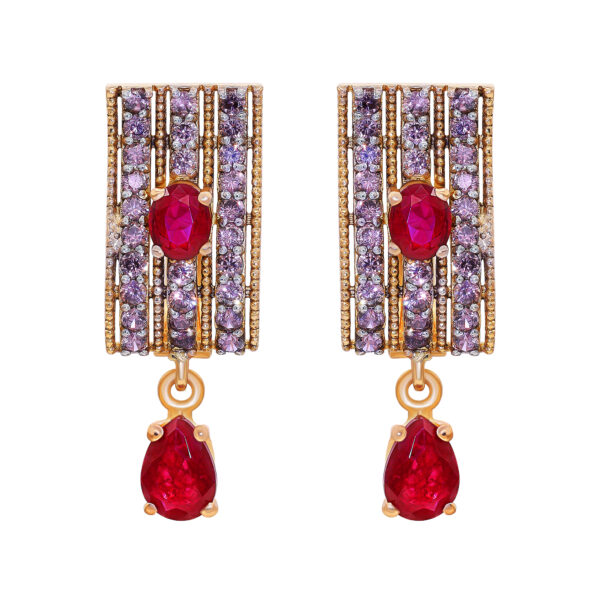 22K Gold CZ Earrings (7.35G)