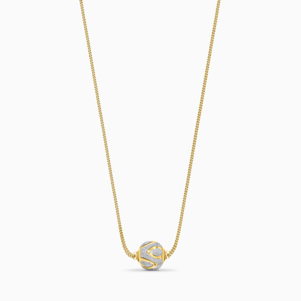 22K Gold Ball Necklace (6.55G)