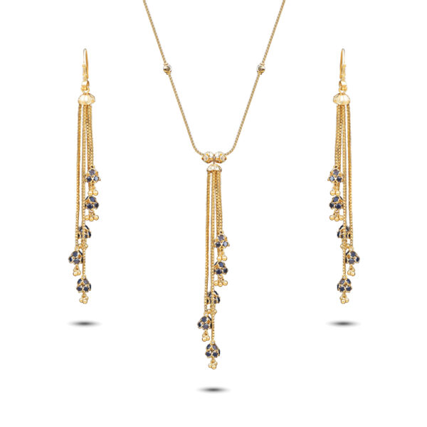 22K Gold Drop Necklace Set (23.35G)