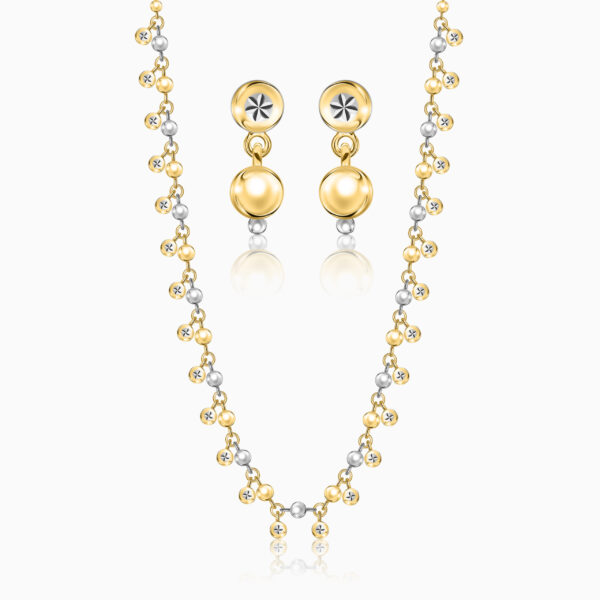 22K Gold Ghungroo Necklace Set (18.05G)